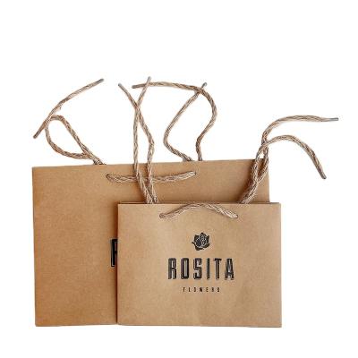 China Disposable Custom For Food Grade Kraft Paper Bag Recycled Brown Paper Bag With Logo Printed Kraft Paper Bag for sale