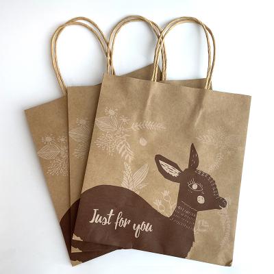 China Wholesale Disposable Express Paper Bag Ready To Ship Brown Kraft Paper Bag for sale