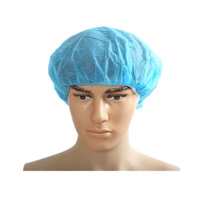 China Dustproof Disposable Pink Hat PP Hair Caps Nonwoven Clean Room Medical Cap for sale