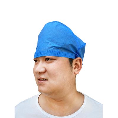 China With Ties/Surgical Cap Hat Tie On Elastic Nonwoven Disposable Surgeon Doctor Cap Operation Room for sale