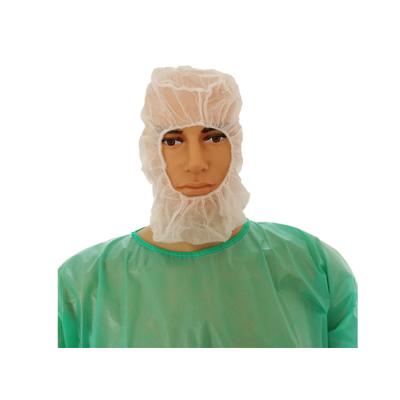 China Dustproof Disposable Balaclava Surgical Hood Space Nonwoven Hood Head Cap Beard And Face Cover for sale