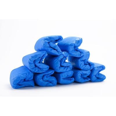 China Dustproof PP+CPE Disposable Shoe Covers Anti Slip PVC Shoe Cover for sale