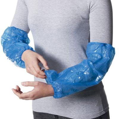 China Dustproof Disposable LDPE+CPE Over Sleeves Plastic Material PVC Medical Waterproof Arm Cover for sale