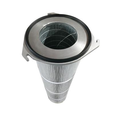 China 3 Lugs Cylindrical DIN Filter Cartridges Suitable For Compact Filter Collectors for sale