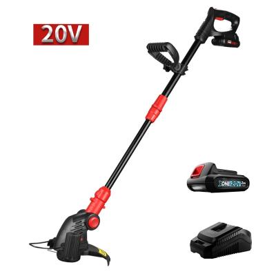 China Red And Black Small Power 20v Cordless Strong Cordless Grass Trimmer for sale