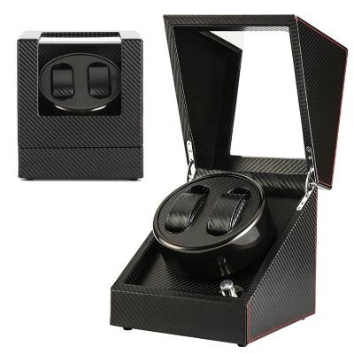 China New Organizer Storage Display Holder Watch Winder Stopper Carbon Fiber Pivot Motor Automatic Wooden Watch Open Case Display Chain Case Watch Winder Top Cover for sale