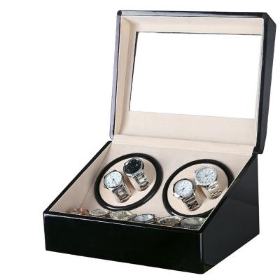 China Classic High Quality Brown Wooden Automatic Watch Winder Automatic Watch Box Display Boxes for sale