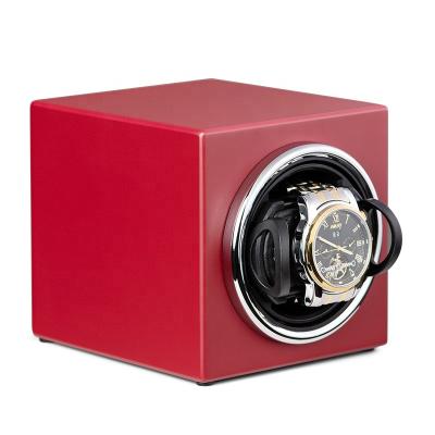 China Super Quiet Motor 1+0 Travel Watch Winder Watch Shaker Auto Single Watch Winder Box for sale