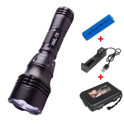 China Emergency Aluminum Alloy Scuba Diving Equipment USB Torch Waterproof Led Scuba Rechargeable Dive Light Led Diving Flashlight for sale