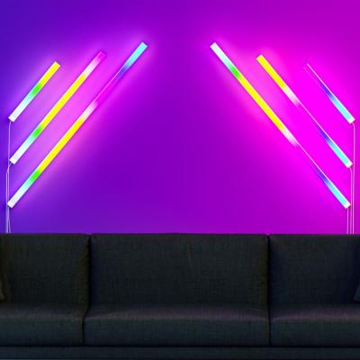 China Modern Multicolor APP RGB LED Wall Light Remote Control Modern Rhythm Music Game E-sports DIY Decoration DIY Room Set for sale