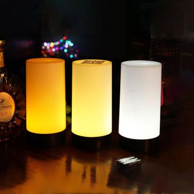 China Modern Rechargeable Waterproof Decorative Night Light Restaurant Karaoke RGB Restaurant Resistance Autumn LED Candle Creative Bar Table Lamp for sale