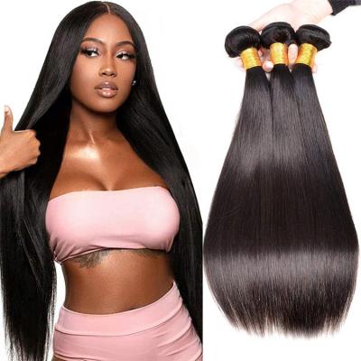 China Cheap 20inch 30 inch Brazilian Straight Human Hair Extension Bundle 100% Grade 9a Wholesale Straight For Black Women for sale