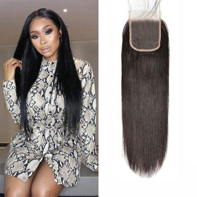 China Breathable Lace Closure Hair Frontal 100% Transparency HD Swiss Straight Lace Natural Black for sale