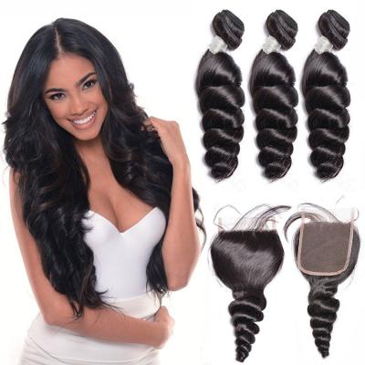 China Loose Wave Hair 100% HD Transparent Swiss Lace 8-18 Inch Cheap And High Quality Brazilian Frontal Closure Instock for sale