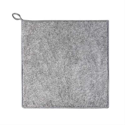 China Kitchen Cleaning Dish Towels Rag Charcoal Sustainable Oil Free Cleaning Bamboo Fiber Thickened Cloth for sale