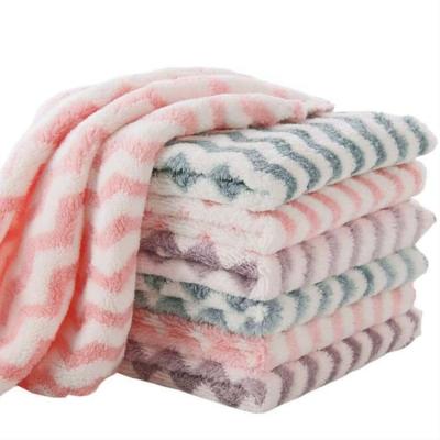 China Durable Microfiber Cloth Dish Dish Towels Absorbent Kitchen Household Scratch Cleaning Dish Cloth for sale