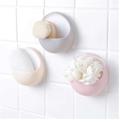 China Modern Creative Home Wall Mounted Storage Holder Organizer Bathroom Suction Cup Simple Soap Dish for sale