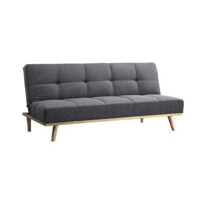 China Easy Assemble Gray Fabric Sofa Functional Living Room Furniture Sofa Bed Indoor Love Seat Modern Tufted Sofa for sale