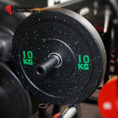 China Universal Cross Rubber Crumb Hi-temp Color Fitness Bumper Plate for sale