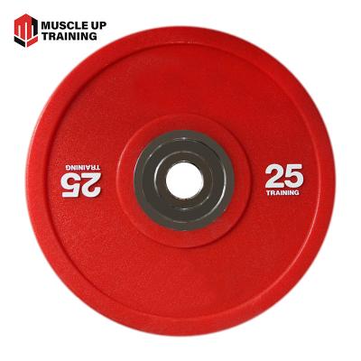 China Hot Sale Rubber Coated Competition Dumbbell Bumper Plates High Standard Rubber Covered for sale