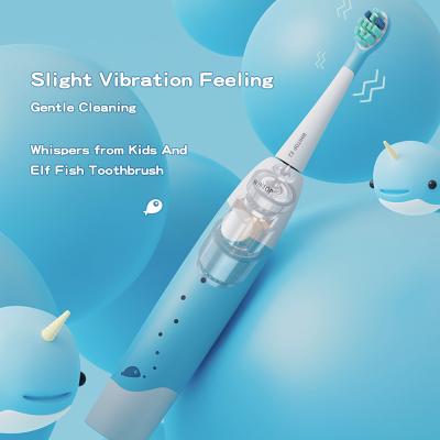 China Side change reminder. Smart pressure sensor. Memory retention. New Wireless Charging Sonic Electric Toothbrush Eco-Friendly Ultra Soft Automatic Cute Fish Rechargeable Children Toothbrush for sale