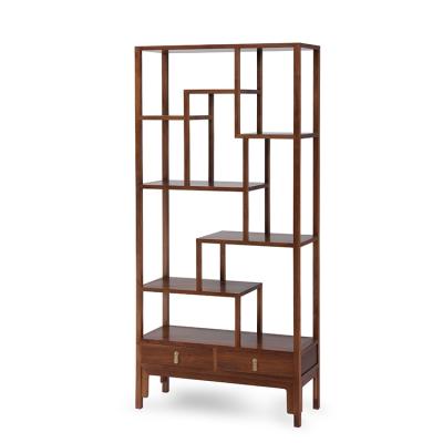 China Black Walnut Design Adjustable Creative Multi-Layer Furniture Book Shelves Wooden Custom Display Rack (Other) for sale