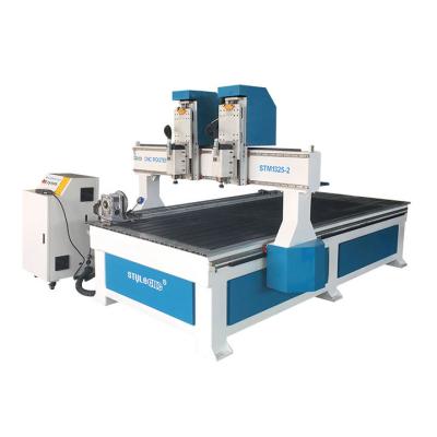 China Hotels Dual Spindles Wood CNC Machine With 4x8 Table Size For Sale for sale