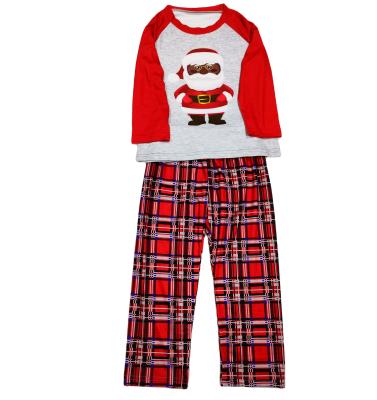 China 2021 Hot Sale QUICK DRY Fashion Hot Fashion Christmas Long Sleeve Family Pajamas Set With Santa Printed 2 Pcs Sleepwear for sale