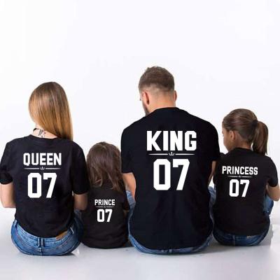 China Breathable 2022 Summer Family Set Matching Clothing Clothes Parent-child Summer Top Outfit for sale