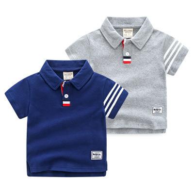 China Breathable Summer Clothes Kids Boys Sports Baby T Shirts Short Sleeves Kids T-Shirts for sale