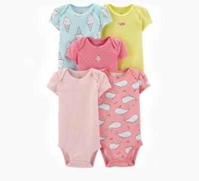 China 100% cotton infant comfortable cotton romper jumpsuit wholesale and baby color variety for sale