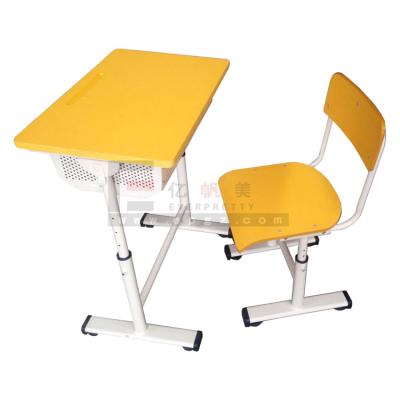 China Modern High Quality Adjustable Simple School Furniture Student Desk And Chair Set for sale