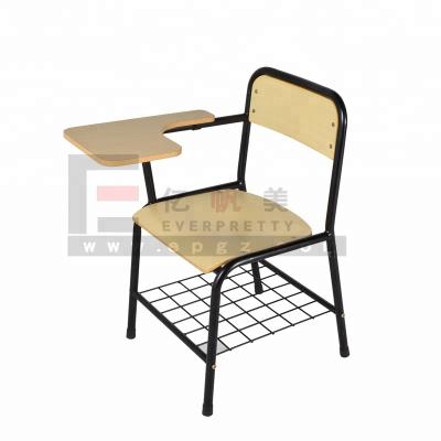 China Best Modern Design Comfortable School Office High School Furniture Student Chair With Notepad for sale