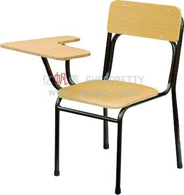 China Modern New Design Comfortable School Furniture Chairs With Wooden Notepad Sketching Chair For Students for sale