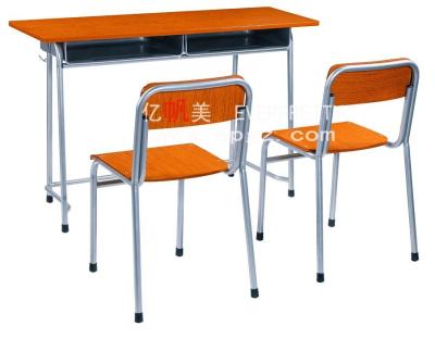 China Modern Hot Sales Customized Mid-Eastern Design School Furniture Double Desk And Chair For Students for sale