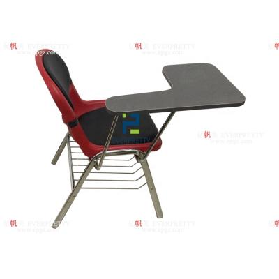 China Dubai Modern Classic Cushion Tilt Function Arm Back School Chairs With Writing Board For Sale for sale