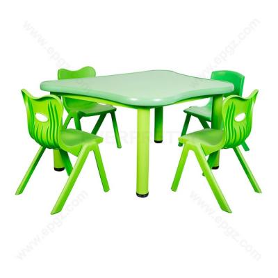 China Modern High Quality Children Kindergarten Kids Furniture Plastic Table Chair for sale