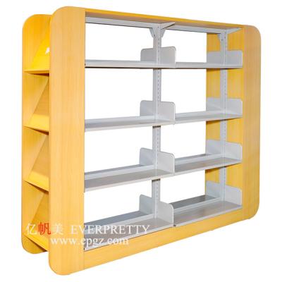 China Modern Hot Sales Modern School Library Furniture Book Shelves Wooden Adjustable Magazine Shelf For Students for sale