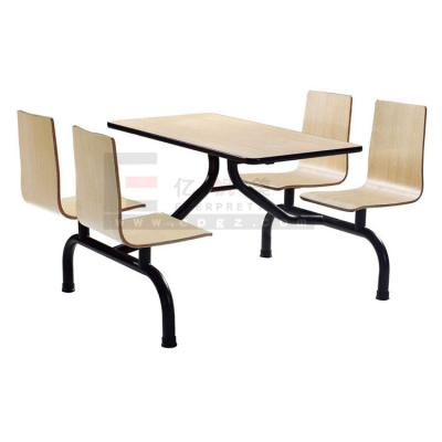 China 4 seater dining table designs modern booths and tables set for modern restaurant for sale