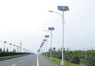 China Super Lighting 9 m LED 80 Watt Solar Street Light / Solar Powered Road Lights for sale