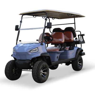 China China Manufacturer 6 Passenger Golf Cart With Lifted Seats and 48V Controller 2Front 34.7in (880mm); Rear 39.0in (990mm) for sale