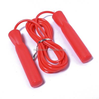 China Full Color Sports Exercise Promotion Fitness PVC Adjustable Jump Rope With Plastic Handle for sale