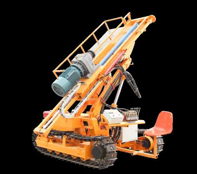 China Construction worksÂ   slope protection electric motor mounted horizontal slope soil drilling rig machine HW50 for sale