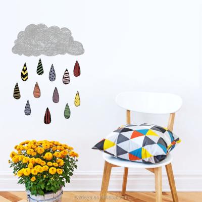 China New Nice WALL STICKER Design Rain Vinyl Wall Sticker For Your Home Decoration for sale