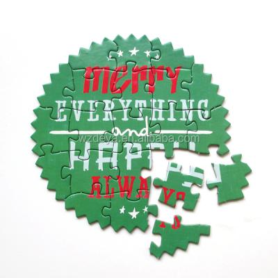 China Custom Merry Christmas Puzzle Greeting Cards from Europe for sale