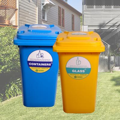 China Fully Waterproof Custom Durable Outdoor Logo Sticker For Wheelie Bins for sale