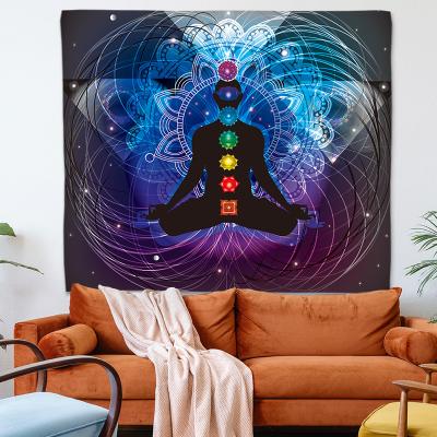 China Colorful Mandala Tapestry Tapestry Indian Hippie Chakra Yoga Meditation Wall Hanging Art Deco Seven Chakra Tapestry Boho for sale