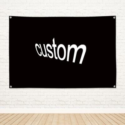 China Custom Hotel and Resort Fast Delivery Flag 3x5ft 150X90cm 3D Print Logo Color 100% Polyester Banners With 4 Grommets for sale