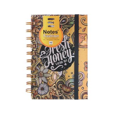 China The Hardcover Book Travelers Notebook with Different Sizes UV Promotional Spiral Notebook Gift Diary for sale