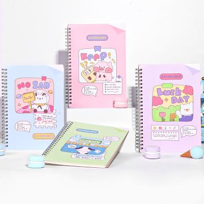 China Korean Notebook Promotional Cute Stationary Spiral Notebook Boundary Notebooks for sale